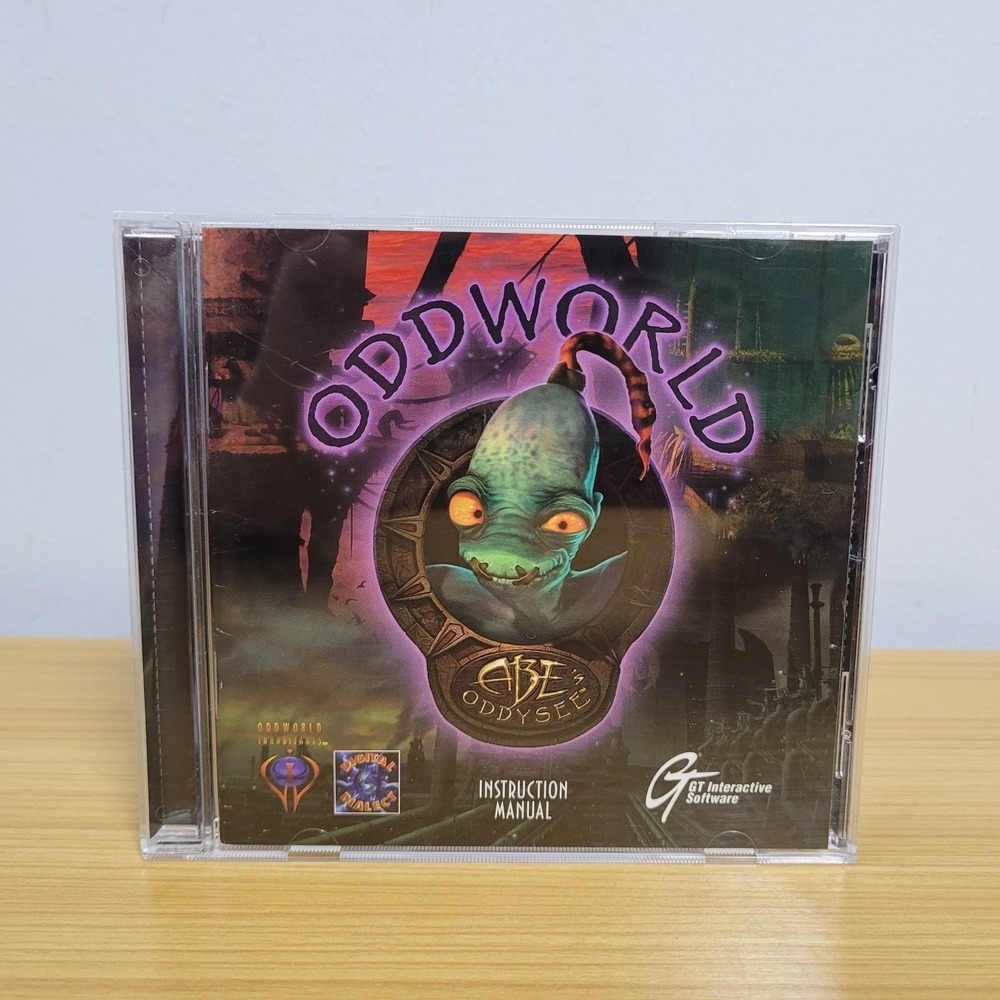 Oddworld Abe's Oddysee PC CD-ROM 1997 Windows GT Interactive w/ Manual Vintage